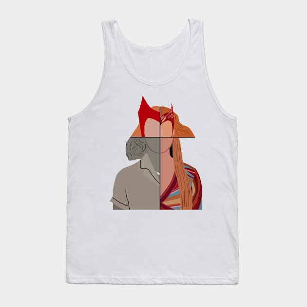 Split Wanda Tank Top by CalliesArt